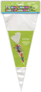 Clear Cellophane Cone Bags - Pack Of 25 - Large & Transparent Packaging For Treats, Gifts & Parties...