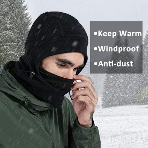 Balaclava Ski Mask 2 Pcs - Windproof Warmer Fleece Adjustable Winter Mask for Men Women...