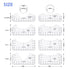 9pcs Tshirt Ruler Guide for Vinyl Alignment, T Shirt Rulers to Center Designs, PVC Measurement Template, Sewing Supplies Accessories Tools for Cri...