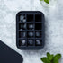 W&P Peak Silicone Everyday Ice Tray w/ Protective Lid | Charcoal | Easy to Remove Ice Cubes | Food Grade Premium Silicone | Dishwasher Safe, BPA F...