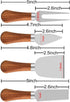 Cheese Knives Set with Wooden Handle,Mini Serving Tongs Spoons Forks Toothpick Flags for Party Christmas...