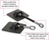 Refrigerator Door Lock Without Padlock - Black