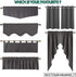 NICETOWN Blackout Curtain Valance Tier - Small 52 inches by 18 inches Scalloped Rod Pocket Window Curtain Valance for Cafe/Boys Bedroom/Bathroom/B...
