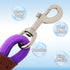 6FT/8FT/10FT Rope Dog Leash, 1/2” Strong Nylon Dog Leash with Leather Tailor Connection, Great for Medium and Large Dogs (1/2" x 6ft, purple)...