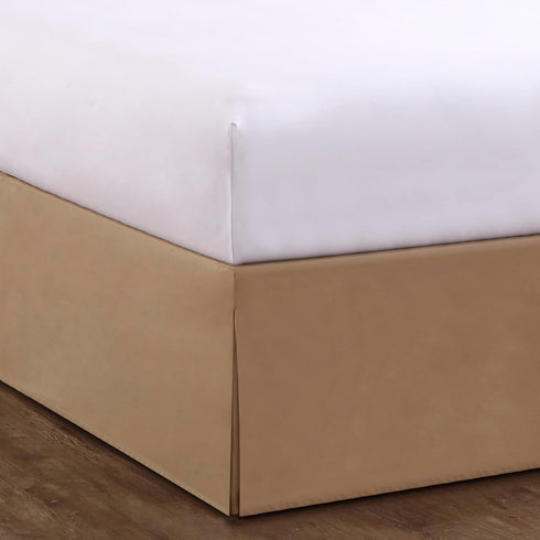 Bed Maker’s Never Lift Your Mattress Bed Skirt, Designed for Box Spring Beds, Split Corners, 14 Inch Drop Length, Full, Mocha...