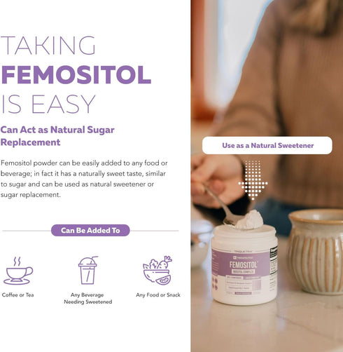 FemoSitol Inositol Powder | Myo-Inositol & D-Chiro Inositol Complex - Clinically Proven 40:1 Ratio (Vitamin B8) | PCOS, Hormonal Balance & Healthy...