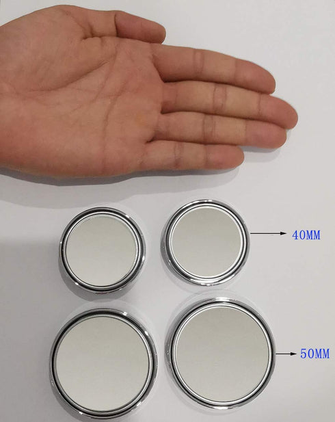 2PCS Mini Small Blind Spot Mirror,Yusheng 1.57"(40mm) Smaller Round HD Glass Convex Rear View Mirror,Strong Adhesive Mirror for Car, Vehicles(1-9/...