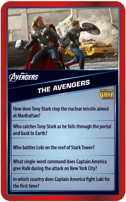 Top Trumps Marvel Cinematic Universe Quiz Game, 500 questions to test your knowledge on Guardians of The Galaxy, Avengers, S.H.I.E.L.D, Wakanda an...