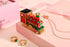 Mini Steam Train Jewelry Trinket Box Hinged Enameled Crystal Ornaments Gift for Home Decor...