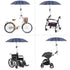 Adjustable Umbrella Mount Holder No Need Any Tooling to Attach Umbrella Clamp, Umbrella Connector Holder to Wheelchairs, Walker, Rollator, Bike, P...