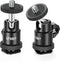 12MM Tripod Ball Head, UTEBIT 360° Rotatable Metal Mini Ball Head with 1/4" hot Shoe, BallHeads Camera Mount Adapter for Sport Camera, Pocket Ligh...