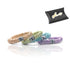 Soft Mulberry Silk Non Slip Colorful Scrunchies 4 Pack-Thin Elastic Ponytail Girls Hair Ties | Skinny Slim Srunchie for Thin & Thick Hair | No Cre...