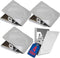 1InTheOffice Magnetic Clips Heavy Duty, Strong Magnetic Metal Clips, Magnetic Clips for Refrigerator, Magnetic Clips 2.3" Length, 4 Pack...