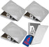 1InTheOffice Magnetic Clips Heavy Duty, Strong Magnetic Metal Clips, Magnetic Clips for Refrigerator, Magnetic Clips 2.3" Length, 4 Pack...