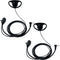 Walkie Talkie Earpiece with Mic PTT 2.5mm 1 Pin D Shape Radio Earpiece Headset Compatible with Motorola Talkabout Walkie Talkie MH230R MR350R T200...
