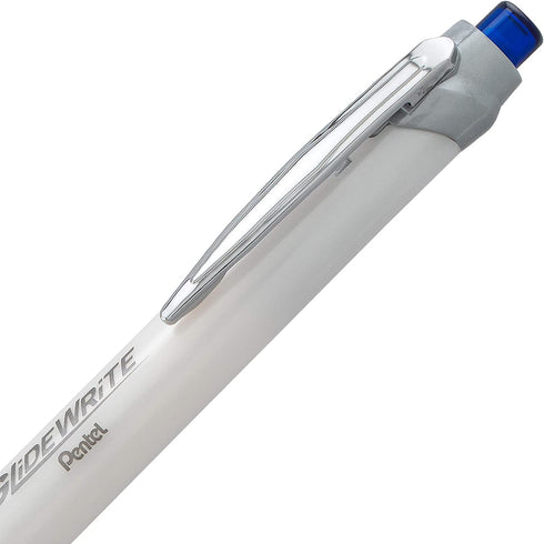 Pentel Glidewrite Signature Ballpoint Pen with Smooth TechniFlo Ink - 1.0mm Medium Point - 6-Pack of 3 Black Ink & 3 Blue Ink Pens...