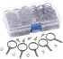 Swpeet 450Pcs 1 Inch 25mm Black Flat Key Chain Rings Kit, Including 150Pcs Split Keychain Rings with Chain and 150Pcs Jump Ring with 150Pcs Screw ...