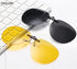 Clip On Sunglasses Polarized Over Prescription Glasses Unisex Rimless Non-Flip Up...