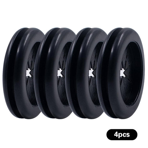 4 PCS Trash Bags Cinch Black, Reusable Trash Liner Cinch to Hold Garbage Bags in Place, Trash Bags Cinch for Securing Trash Liners Prevents Liners...