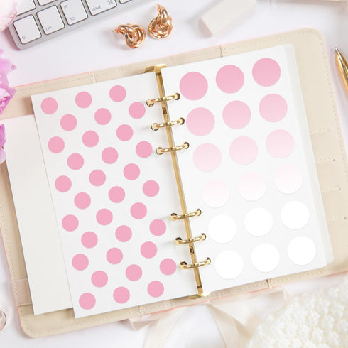 16Pcs Circle Stencils Round Polka Dot Templates Stencils Reusable Plastic Drawing Painting Template for DIY Art Craft Painting on Wood...