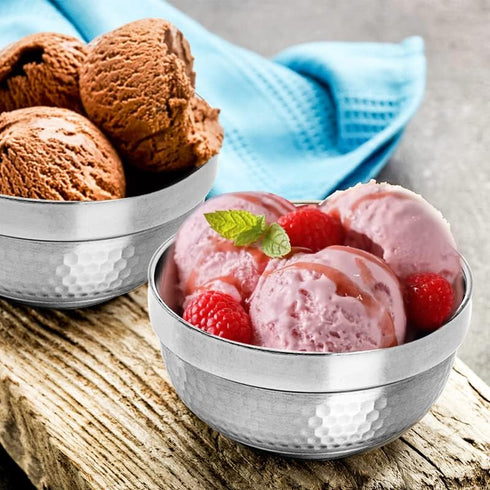 ZENFUN 6 Pack 304(18/8) Stainless Steel Bowls 5 Inch Snack Bowls, 17 Oz Soup Bowls Lightweight Salad Bowls Double-walled Insulated Bowls for Rice,...