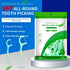 Dental Floss Picks High Toughness Toothpicks Sticks 100 pcs - Ideal for Family, Hotel, and Travel - Oral Hygiene Essential, Green...