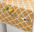 Ammsochy Washing Machine Cover Dust Oil Proof Dryer Top Loader Cloth with Side Storage Pockets Cotton Linen Kitchen Refrigerator Appliance Protector (Yellow Rhombus)