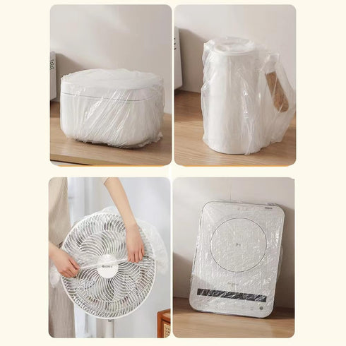 10pcThickened Disposable Dust Cover, Clear Kitchen Appliance Covers, Universal Elastic Small Appliance Covers,Elastic Household Kitchen Appliance ...