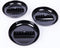 Premium Plastic Ashtray, Trash Can, Pack of 3, Round Black Large Size, for Indoor Outdoor Home Office Patio Restaurant Bar Hotel Use...