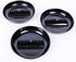 Premium Plastic Ashtray, Trash Can, Pack of 3, Round Black Large Size, for Indoor Outdoor Home Office Patio Restaurant Bar Hotel Use...