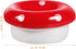 Ipetboom Ceramic Bowl Mushroom Kitten Food Bowl Guinea Pig Bowl Ceramics Water Bowl Feeding Tray Porcelain Nest for Rabbit Guinea Pig Hedgehog Squ...