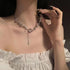 H&Z Y2k Crystal Star Moonstone Necklace Irregular Punk Gothic Kpop Downtown Choker for Women...