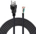 2Pack Power Cord Replacement?6.46Ft Cable 110V 115V 120V 300V Pigtail for Appliance, NEMA 5-15P Plug US SJT 18AWG (18/3)...