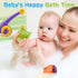 Bath Toys for Toddlers 1-3, Magnet Fishing Game Bath Baby Toy for 2-5 Year Old Boys Girls Bathtub Toy Gifts for Kid, 2 Wind Up Fish Water Toys&1 F...