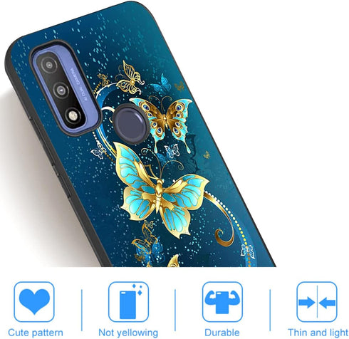 for Moto G Play 2023 Case, Moto G Pure Case, TPU Slim Silicone Rubber Flexibility Soft Protective Cover Protector Phone Case for Motorola Moto G P...
