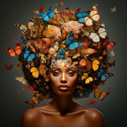 Cross Stitch Kits Counted Kit Cross-Stitching Pattern for Home Decor, 11CT Pre-Printed Fabric Embroidery Crafts Needlepoint Kit 50x50cm - African ...