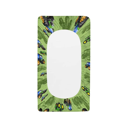 Farmer Tractors Diaper Change Table Pad Covers Ultra Soft Infant Stretchy Changing Table Cover for Baby Boys and Girls Soft Stretchy Safe Snug Fit...