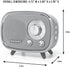 Crosley CR3039A-TN Rondo Retro Portable Rechargeable Bluetooth Speaker, Tourmaline...