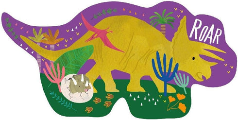 Floss & Rock 41P3663 Dino Shaped Jigsaw with Shaped Box, 12-Piece Set...
