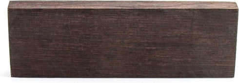 QWORK Black Ebony Lumber Wood Timber Handle Plate, 2 Pack Lumber Durable Wood Handle Blanks for Music Instruments DIY Tools and Cutter handles, Bl...