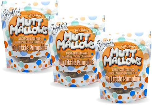 The Lazy Dog Cookie Co. Soft Dog Treats, Mutt Mallows My Little Pumpkin, for Small, Medium and Large Dogs, Wheat-Free, Baked in The USA, 5 oz. (Pa...