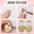 1 Box 50Pcs Bow Earring Post Bow Stud Earring Post Gold Brass Real 18k Gold Plated Earring Stud with Ear Nuts Bowknot Stud Earring Findings for Je...