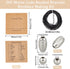 SUNNYCLUE Morse Code Beading Bracelet Making Kits Morse Code Beads Silver Ccb Plastic Barrel Round Spacer Beads i Love You Display Card Waxed Cord...