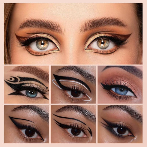 AKARY Dip Eyeliner Waterproof 24H Longlasting, Black Liquid Eyeliner Quick Drying, Colored Eye Liner Pencil for Women Bold & Natural Eye Make Up w...