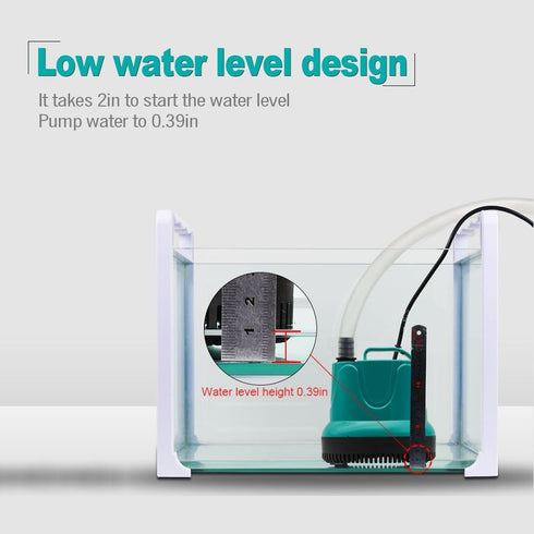 Upettools Submersible Water Pump, Ultra Silence Circulation Multifunctional Water Pump with Handle for Pond, Aquarium, Hydroponics, Fish Tank Foun...