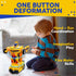 Toysery Transforming Robot Car - One Button Transformation Toy Car with Realistic Engine Sounds, LED Lights and 360 Degree Rotation Speed Drifting...