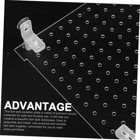 Fish Tank Board Fish Tank Separator 10 Gallon Fish Tank Betta Fish Tank with Divider Flapper Accessories Portable Fish Tank Divider Acrylic Decora...