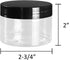 Tosnail 30 Pack 4 oz Clear Plastic Jars with Black Lids Leak-Proof Round Food Safe Storage Containers for Kitchen Use, Beauty Products, Slime, Spi...