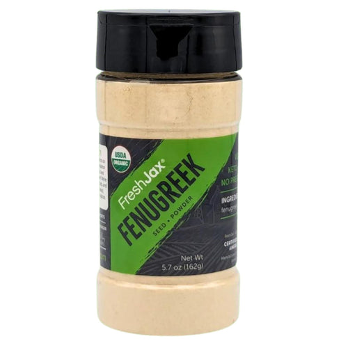 FreshJax Organic Fenugreek Seeds Powder – 5.7 oz Non-GMO, Gluten-Free, Keto, Paleo, Non-Radiated, No Preservatives – Premium Organic Fenugreek Sea...