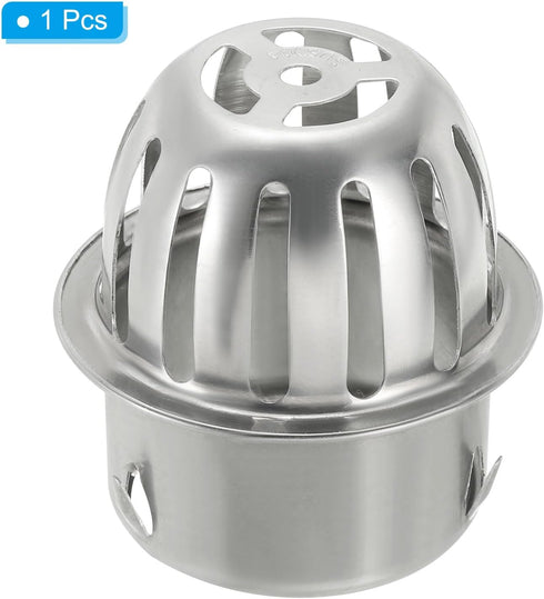 PATIKIL Dome Gutter Guard Filter, 304 Stainless Steel Downspout Strainer, Anti-Blocking Outdoor Gutter Cleaning Tool for Stops Leaves Debris, Fits...
